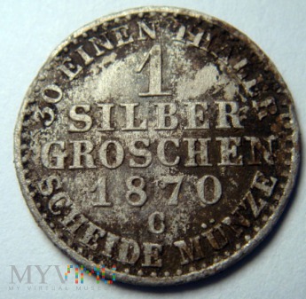 1 Silbergroschen 1870 C Wilhelm I