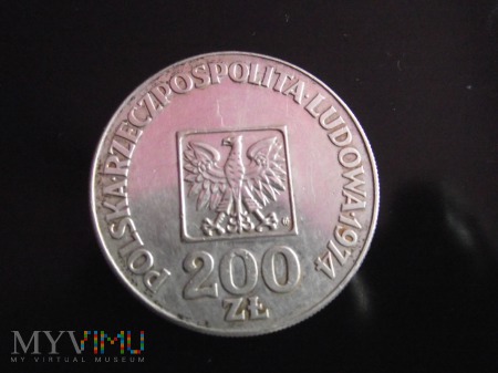 Duże zdjęcie 200zł 1974 monety srebro