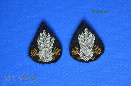 Ogniki na naramienniki OSP haftowane bajorkiem