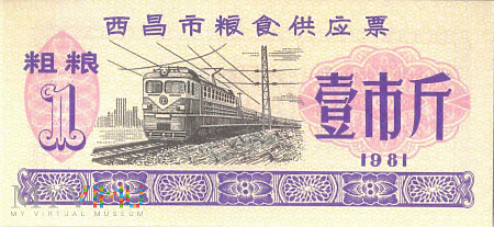 Chiny (Syczuan, Xichang) - 1 jīn (1981)