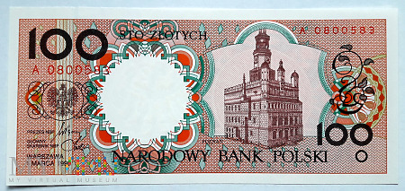 Polska 100 złotych 1990