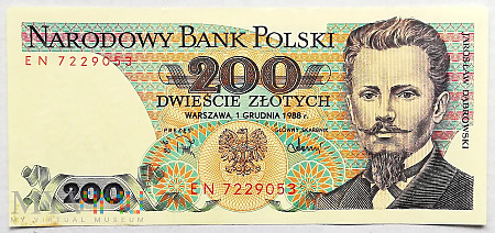 Polska 200 zł 1988