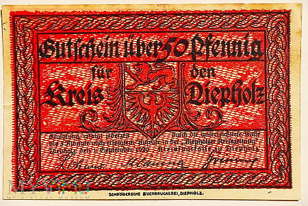 Diepholz 50 pf 1921