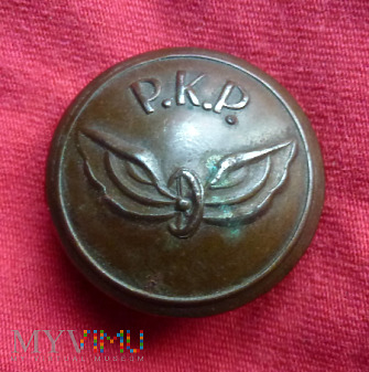 Guzik kolejowy wz. 1954 25mm Ł Z G 52