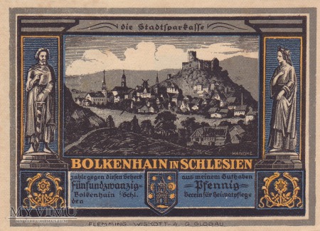 Notgeld Bolkenhain in Schlesien 25 Pfg.