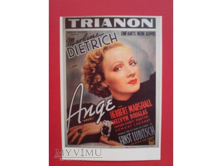 Marlene Dietrich Angel 1937 Ernst Lubitsch