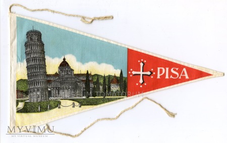 Proporczyk souvenir - Włochy Piza 1963