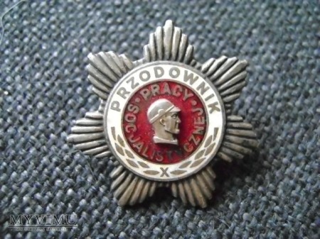 Duże zdjęcie srebrna odznaka Przodownik Pracy Socjalistycznej