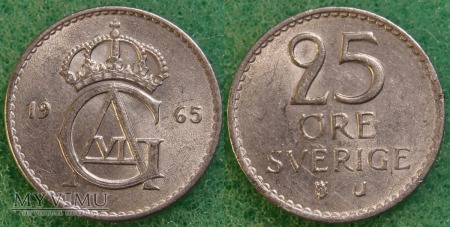 Szwecja, 25 Öre 1965