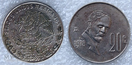 Meksyk, 20 centów 1978