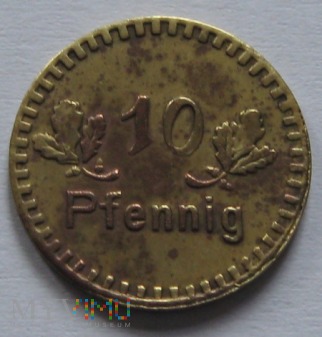 Moneta zastępcza-10 pf-kopalnia Kleofas