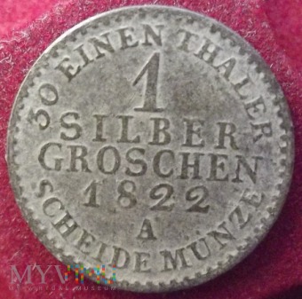 1 silber groschen 1822 Berlin