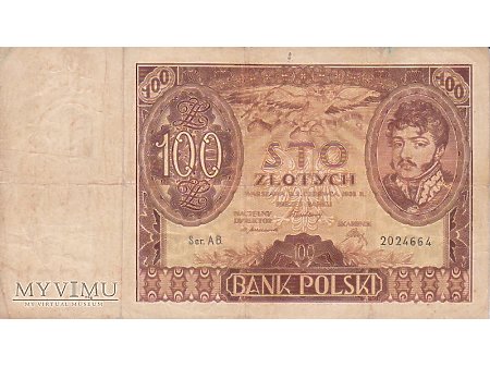 Duże zdjęcie 100 złotych - 2 czerwca 1932 rok