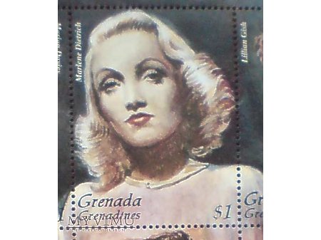 Marlene Dietrich Grenada Grenadines Blok znaczki