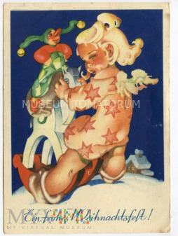 Duże zdjęcie Wesołych Świąt - lata 30-te