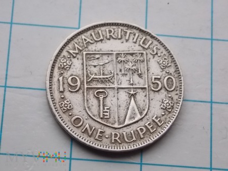 1 RUPIA 1950 - MAURITIUS