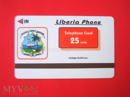 Duże zdjęcie Karta z Liberii