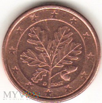 1 EURO CENT 2007 D