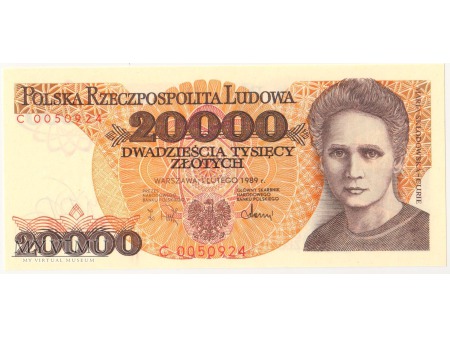 20000 złotych 1989 rok seria C