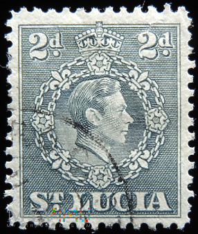St. Lucia 2d Jerzy VI