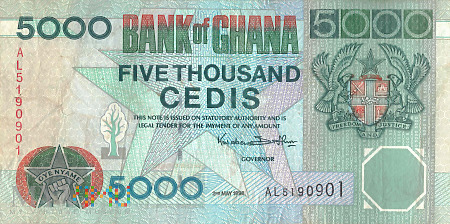 Ghana - 5 000 cedi (1998)