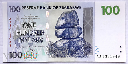 Zimbabwe 100 $ 2007