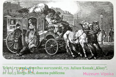 Duże zdjęcie Warszawski omnibus - kartka z kalendarza
