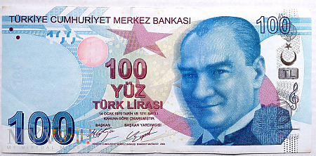 Turcja 100 lir 2009