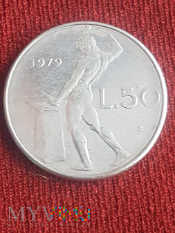 Włochy- 50 lirów 1979 r.
