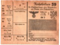 Reichsfleischkarte 59 1944