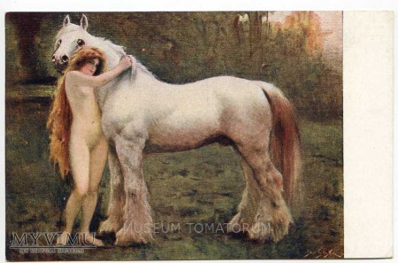 Duże zdjęcie Styka - Przyjaciele - Akt z koniem