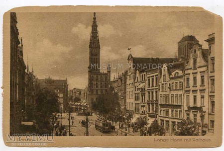 Gdańsk Danzig - Długi Targ, Ratusz - lata 20-te