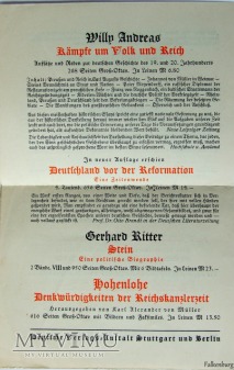 Das Deutsche Land und die Deutsche Geschichte 1934