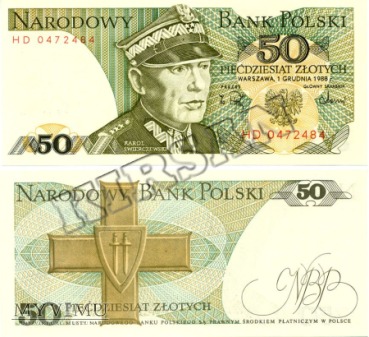 Duże zdjęcie Banknot 50 zlotych 1998