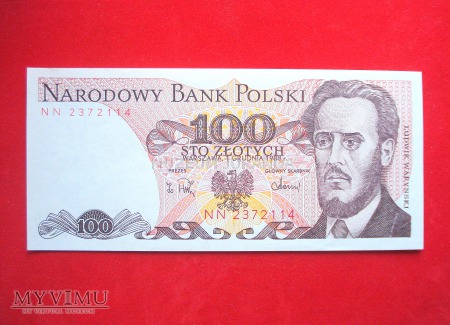 Duże zdjęcie 100 złotych 1988 rok