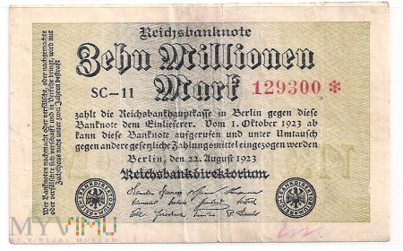 Niemcy.2.Aw.10 millionów marek.1923.P-106d