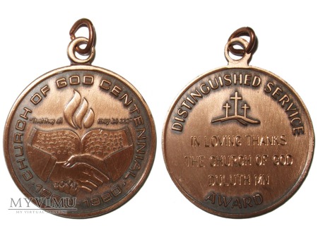 100-lecie Kościoła Boga medal nagrodowy 1980