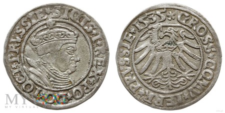 Duże zdjęcie Grosz dla Prus Królewskich Zygmunt I Stary