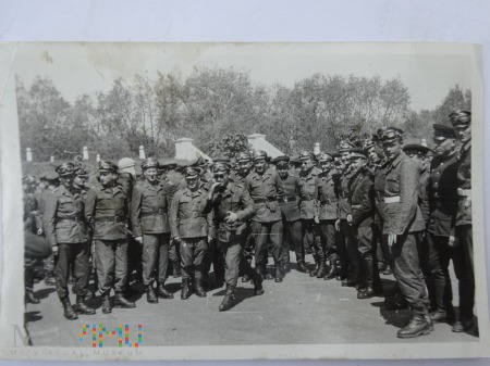 Zdjęcie żołnierzy - grupowe na pamiątkę