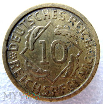 10 reichspfennigów 1924 r Niemcy (Rep.Weimarska)