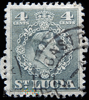 St. Lucia 4c Jerzy VI