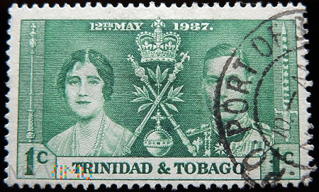 Trynidad i Tobago 1c Jerzy VI i Elżbieta