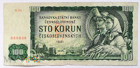 Czechosłowacja 100 kcs 1961