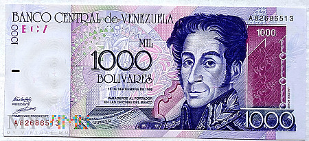 Wenezuela 1000 bolivares 1998