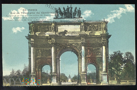 Duże zdjęcie Paryż - Łuk Triumfalny Carrousel - I ćw. XX w.