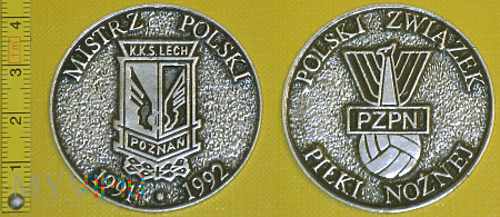 Medal kolejowy - sportowy KKS Lech Poznań