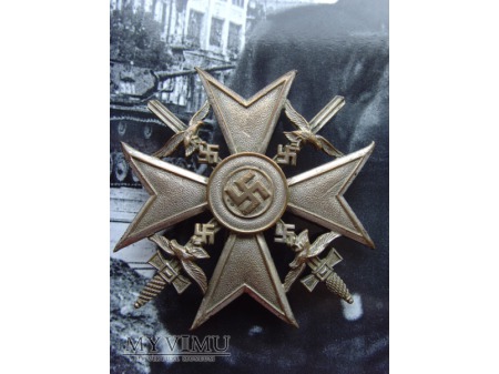 Duże zdjęcie Spanienkreuz mit Schwertern in Silber