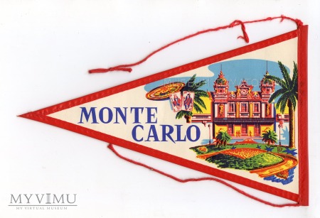 Duże zdjęcie Proporczyk souvenir - Monaco Monte Carlo 1963