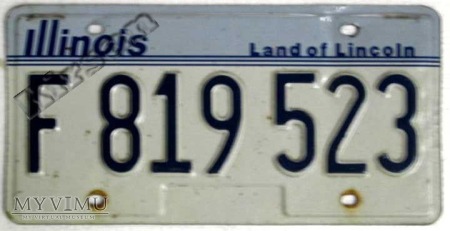 Duże zdjęcie Stanowa tablica rejestracyjna pojazdu