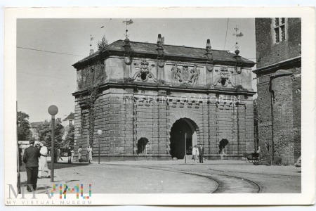Duże zdjęcie Gdańsk Danzig - Brama Wyżynna - 1956
